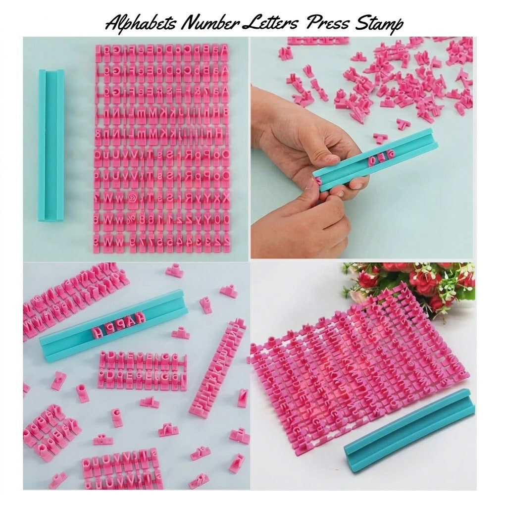 Alphabet Number Letter Press Stamp – Fondant & Cake Decorating Tool