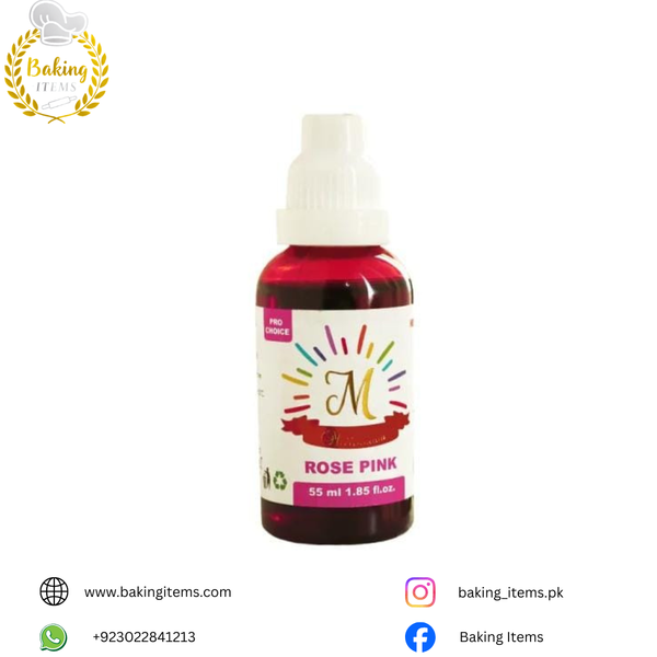 Millennium Liquid Food Color – Rose Pink