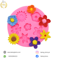 6 Cavity Flowers Silicone Mold