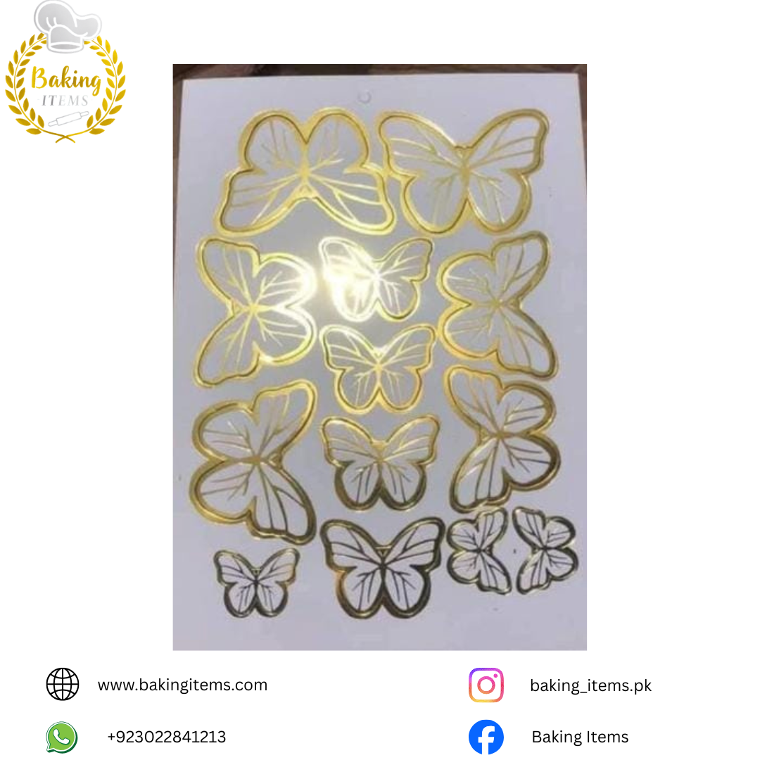 13 Pcs White Butterfly – Cake Decoration
