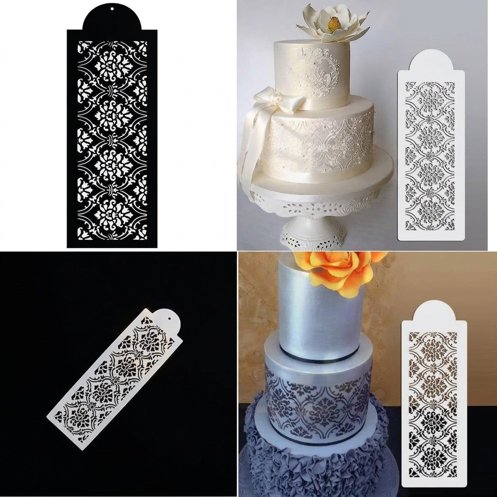 Stencil Design No. 4 – Decorative Cake & Baking Stencil for Creative Designs