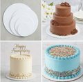 10 Inch Round White Cake Base Board – Premium Heavy Duty Cake Drum for Cake Display & Decoration