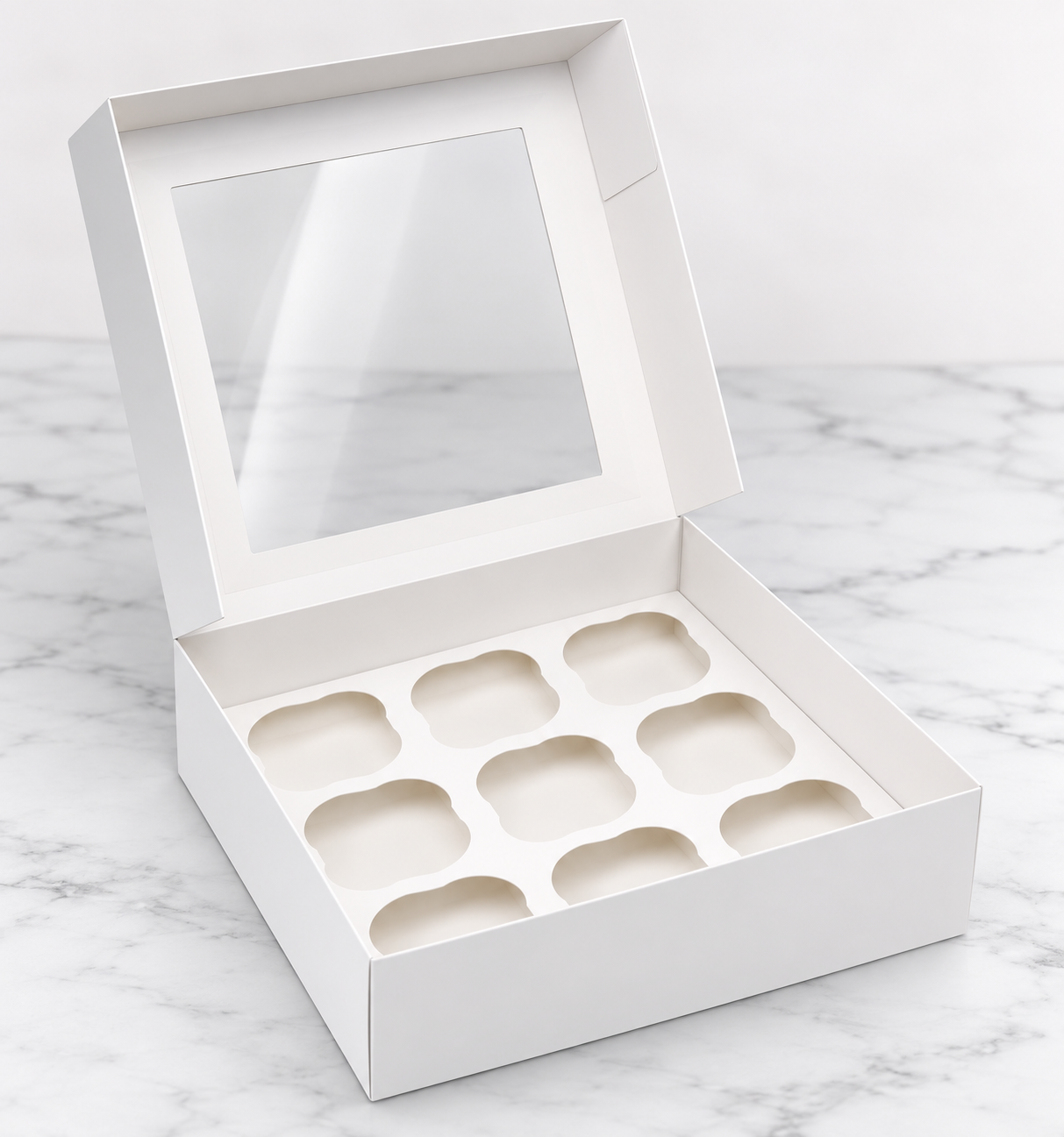9 Cupcakes Box – Premium Cupcake Packaging Box for Safe Storage & Delivery