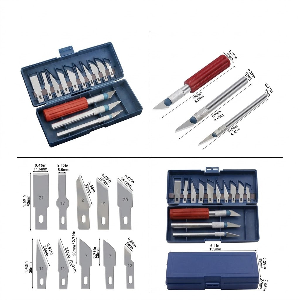 13 Pcs Precision Knife Set – Cake Decorating & Fondant Crafting Tools
