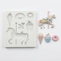 Carousel Horse Silicone Mold – Premium Carousel Horse Chocolate & Cake Decoration Mold