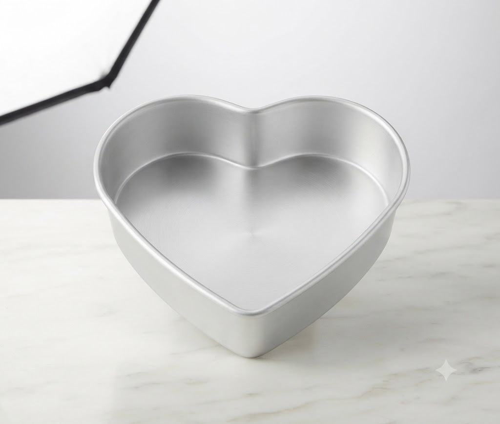 6 Inch Heart Cake Pan – Non-Stick Baking Pan for Heart-Shaped Cakes & Desserts