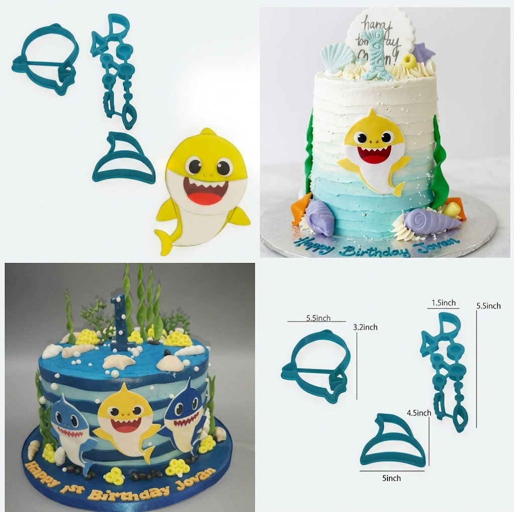 Baby Shark Cutter – Fondant & Cookie Decorating Tool