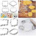 4 Pcs Steel Frame Cutters – Fondant & Cookie Decorating Set