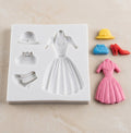 Lady Dress Silicone Mold – Premium Dress-Shaped Chocolate & Cake Decoration Mold