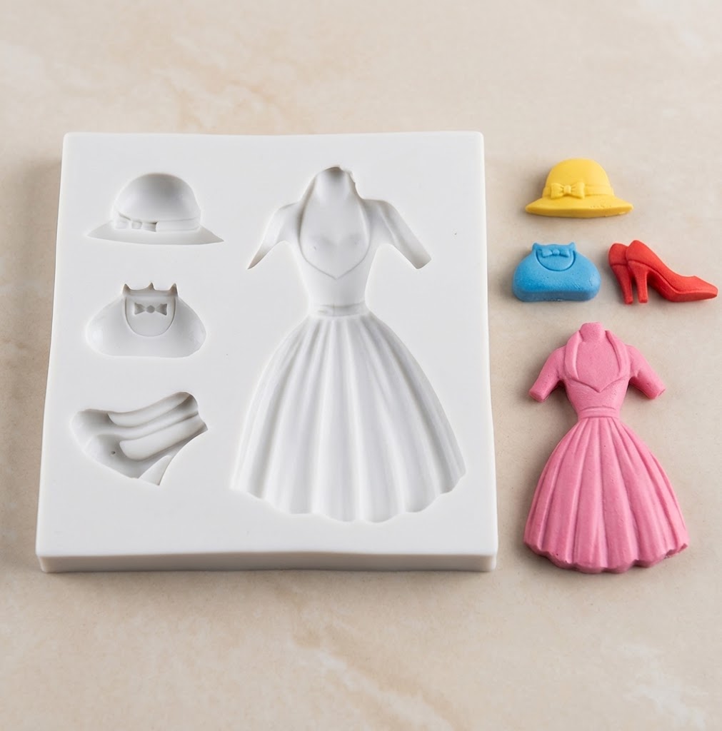 Lady Dress Silicone Mold – Premium Dress-Shaped Chocolate & Cake Decoration Mold