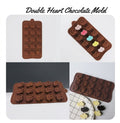 Double Heart Chocolate Mold – Heart-Shaped Chocolate Making Mould