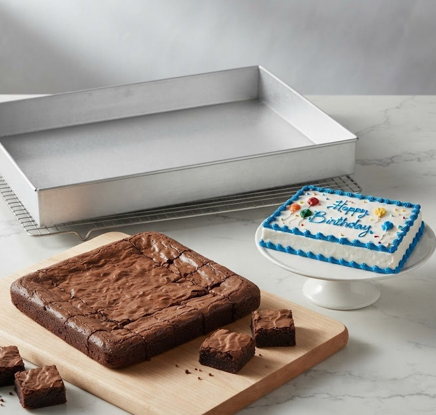 13 x 9 Inch Brownie Tray – Non-Stick Baking Tray for Brownies, Cakes & Dessert Bars