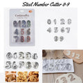 Steel Number Cutter 0–9 – Fondant & Cookie Decorating Set
