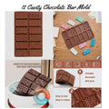 12 Cavity Chocolate Bar Mold – Chocolate Making Mold