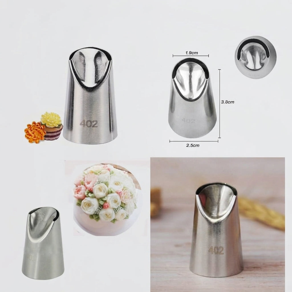 402 Nozzle – Specialty Icing Piping Tip for Decorative Cake Designs
