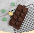 8 Cavity Leaf Chocolate Mold