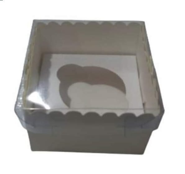 1 Cupcake Transparent Lid Box