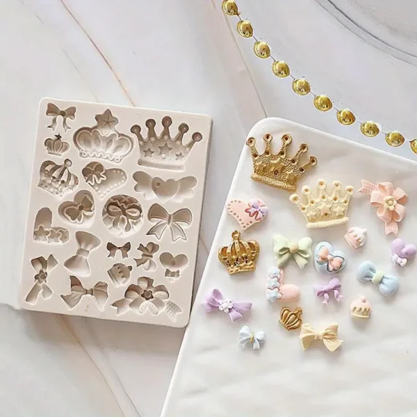 Small Crown & Bow Mold