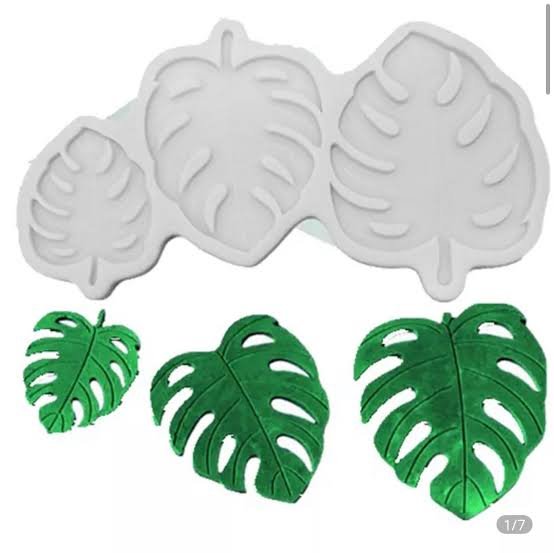 3 Pcs Tropical Leaf Silicone Mold