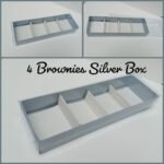 4 Brownies Silver Box