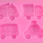 4 Cavity Vehicles Silicone Mold