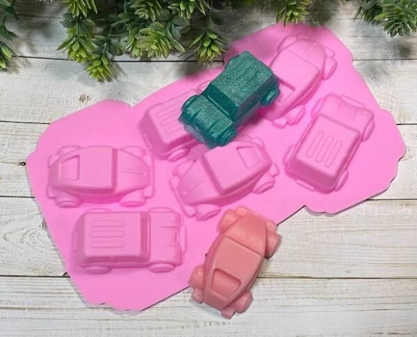 6 Cavity Cars Silicone Mold