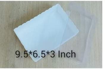 9.5x6.5x3 Transparent Lid Box