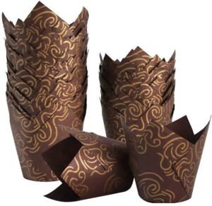 Brown Tulip Liners Pack Of 50 Pcs