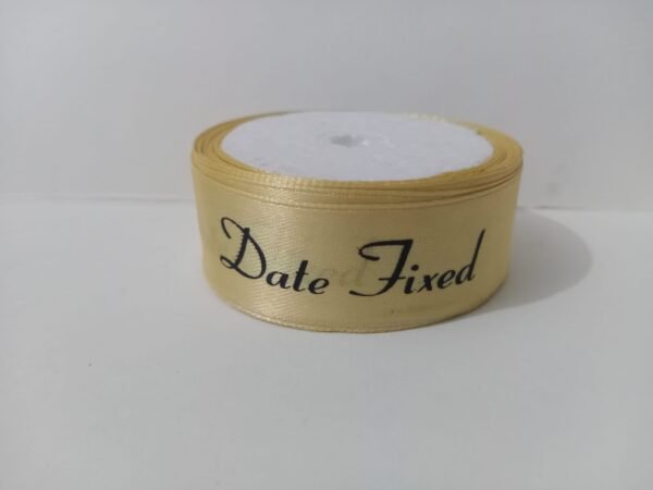 Date Fixed Golden Ribbon