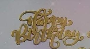 Happy Birthday Acrylic Tag