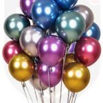 Multi Metallic Balloon Pack Of 12 Pcs