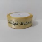 Nikkah Mubarak Golden Ribbon