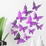Purple Butterfly Pack Of 12 Pcs