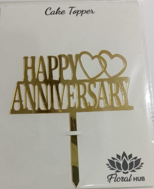 Happy Anniversary Acrylic Topper