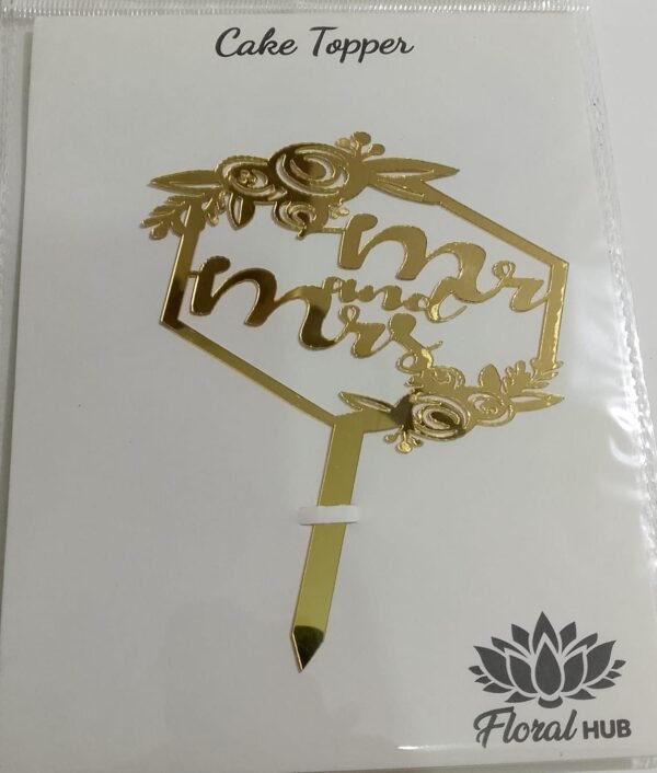 Mr & Mrs Acrylic Topper