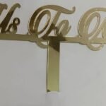 Ms To Mrs Acrylic Topper