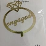 Engaged Acrylic Topper