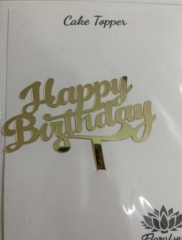 Happy Birthday Acrylic Topper