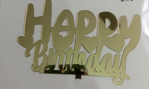 Happy Birthday Acrylic Topper