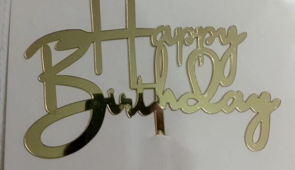 Happy Birthday Acrylic Topper