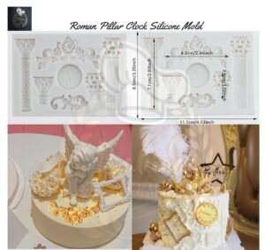 Roman Pillar Clock Silicone Mold