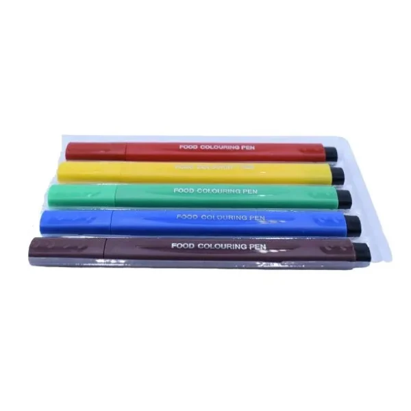 Edible Colors Marker 5 Pcs Set