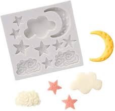 Moon Star & Clouds Silicone Mold