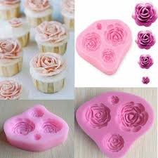 4 Cavity Rose Mold