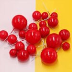 Red Faux Balls Pack Of 20 Pcs
