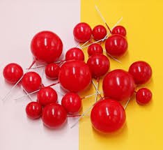 Red Faux Balls Pack Of 20 Pcs