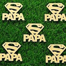 Papa Acrylic Tags Pack Of 5 Pcs