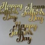 Happy Father's Day Acrylic Tags Pack Of 5 Pcs