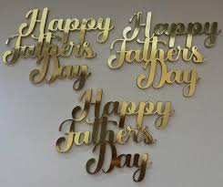 Happy Father's Day Acrylic Tags Pack Of 5 Pcs