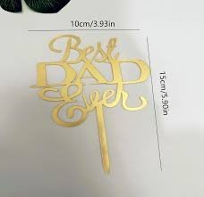 Best Dad Ever Acrylic Tags Pack Of 5 Pcs